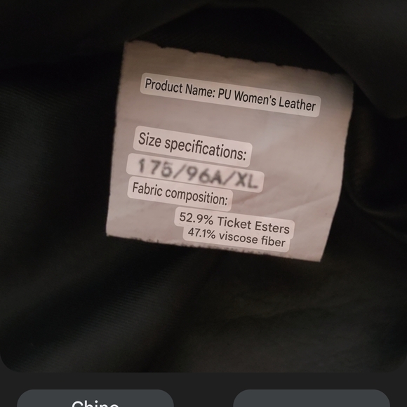 Kashi Di Black Biker Jacket – Synthetic Leather, Rocker Style (Asian Size XL) - Picture 4 of 9